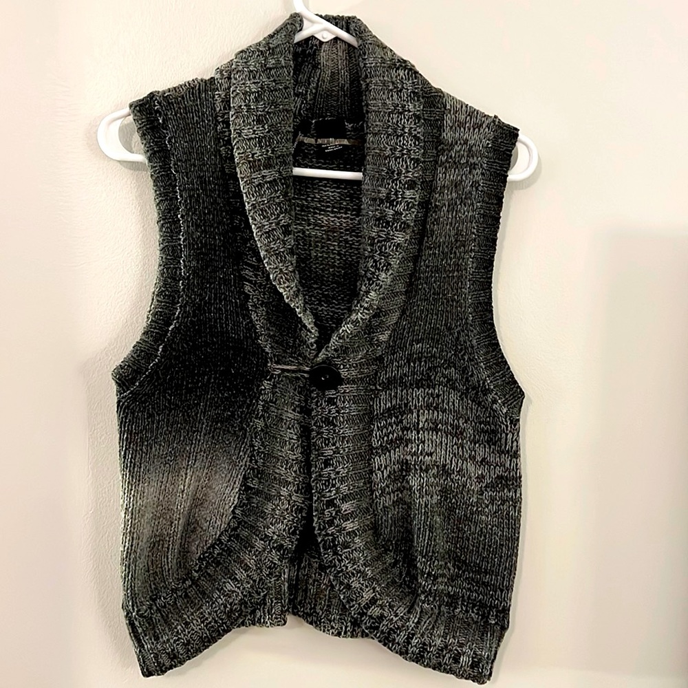 Grey Knit Vest by New Directions